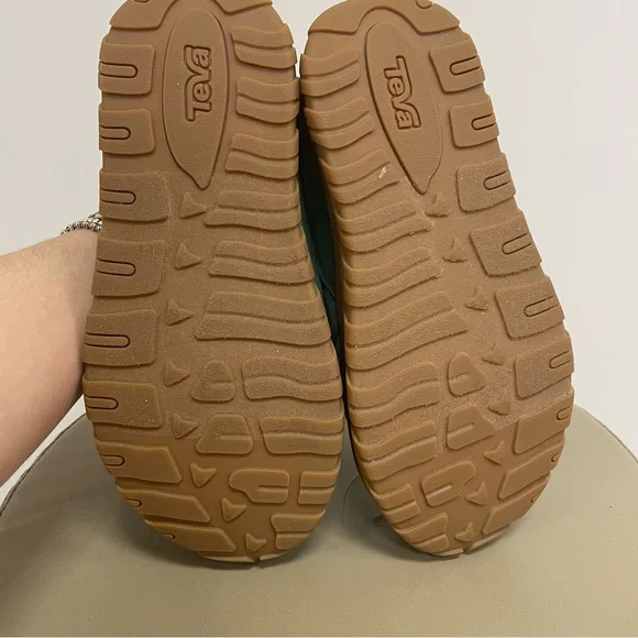 Teva Women's Teal and Magenta Mules - Picture 8 of 8